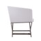 Manhattan Comfort Hollywood Lounge Accent Chair in White and Polished Chrome AC050-WH - alternate 6